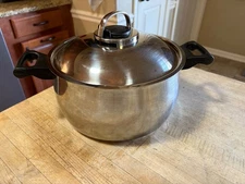 Farberware 18/10 Stainless Steel 6 Qt. Quart Stock Pot with Stay Cool Lid