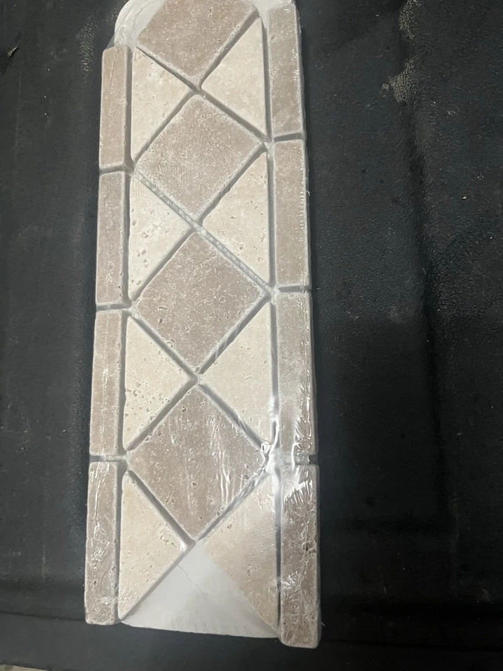 Satori Noce And Chiaro 95282 Tumbled Travertine Listen Tile 4”x12”. - Image 3 of 4