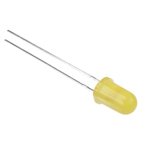 10 x Yellow 5mm Diffused LED 210mcd 60°