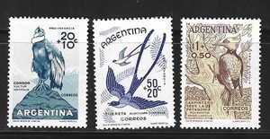 ARGENTINA - Scott B22-24 MNH set