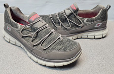 Skechers Women Size 6 Sport Athletic Slip On Gray Walking Sneakers Shoes