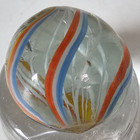 Antique German Latticino Multi Color Swirl Glass Marble +13/16" — photo 2