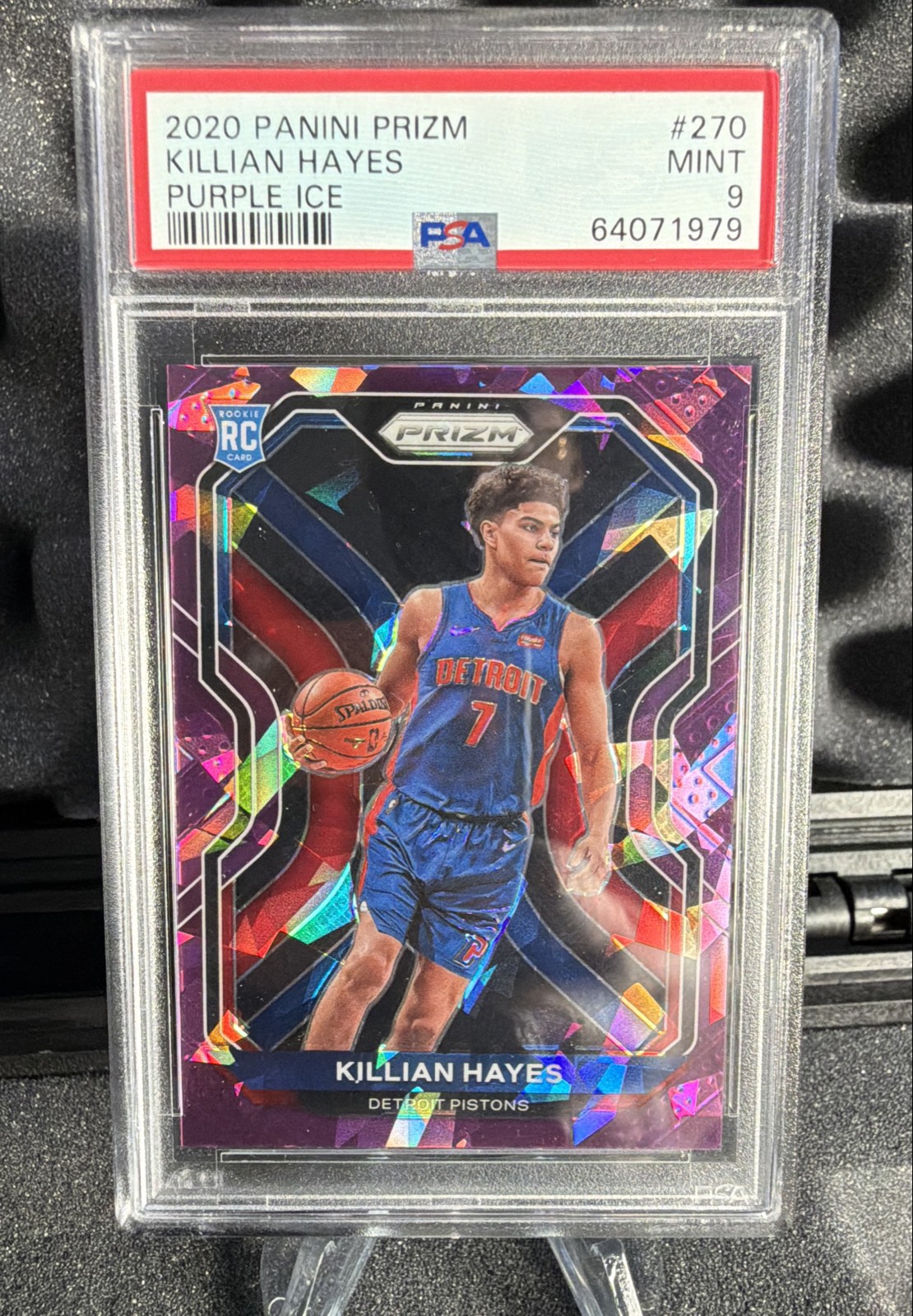 2020-21 Panini Prizm - Killian Hayes #270 Purple Ice Prizm /175 (RC)