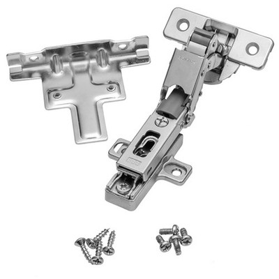 NEW Salice 110° BBE Self-Close Hinge 3/8  Lipped w/Face Frame Bracket, H06 Plate