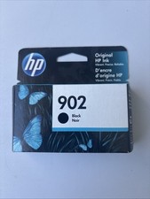 Genuine HP 902 Ink Cartridge Black Noir Brand New Sealed Exp FEB 2022