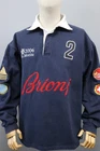 BRIONI St.Moritz Club2006 Navy blue Pullover Longsleeve Rugby Polo Shirt Sz US L