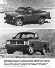 1990 Dodge Dakota Sport Convertible Pickup Base Model Press Photo 0159 1990 Dodge Dakota Sport Convertible Pickup Base Model Press Photo 0159