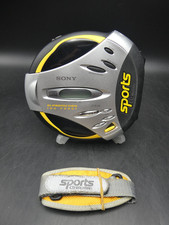 Sony Sports CD Walkman D-SJ15 Portable CD Player Discman Black Yellow - Working!