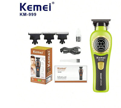 Kemei KM-999 Profi Akku Haarschneidemaschine für Herren 0mm Zero Gapped Trimmer