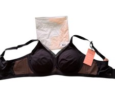 NWT HONEYLOVE Liftwear Crossover Bra Black Size 1X Wireless Comfort