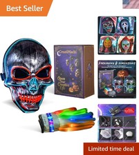 Scary LED Masks Interactive Gloves - Ultimate Halloween Accessories for All