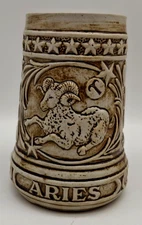 Vintage ARIES Mug Stein Zodiac Collection by Swank Ceramarte Made in Brazil