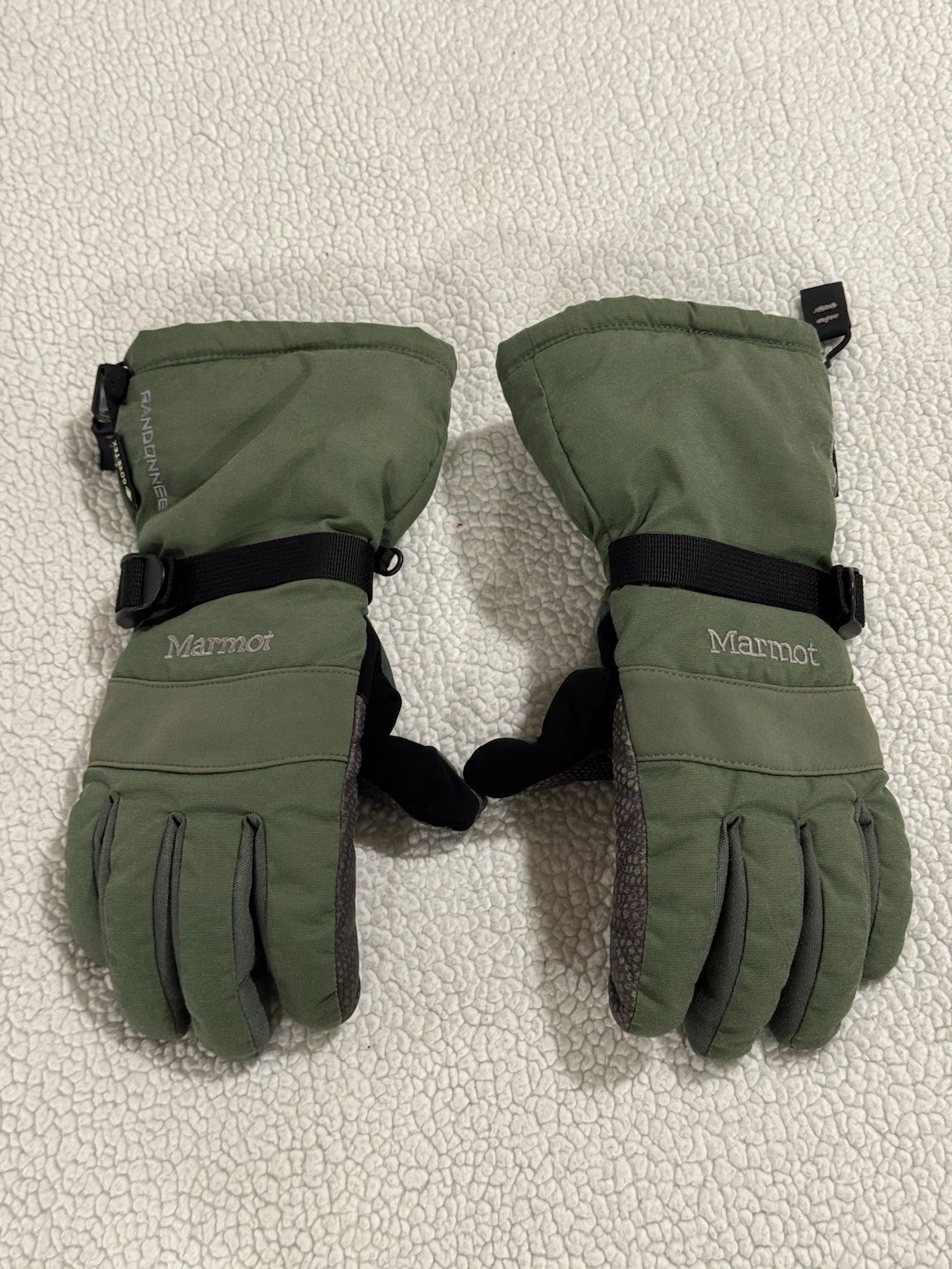 Marmot Gloves Green/Gray Randonnee Sz X-Small Unisex