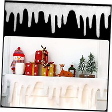 4 Pieces Christmas Icicle Borders Winter Bulletin Board Borders Snow
