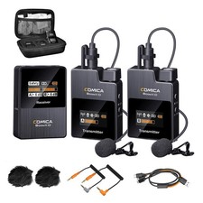 comica Wireless Lavalier Microphone, BoomX-D2 2.4G Compact Wireless Lapel