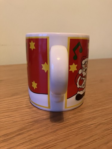 Taza de Navidad de colección Rudolph, Santa y muñeco de nieve cantando villancicos gran regalo de Navidad - Imagen 4 de 6