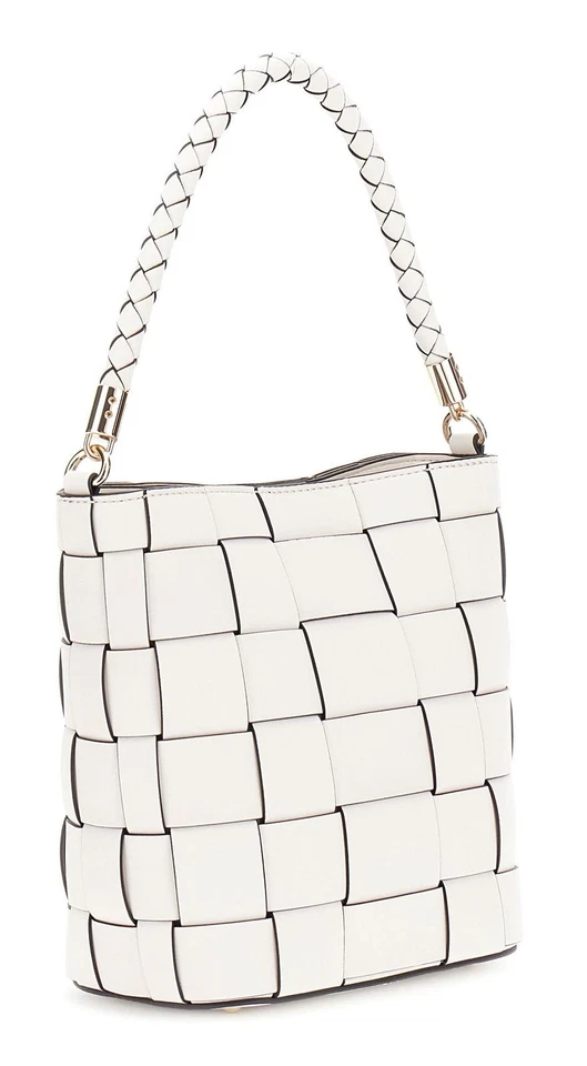 GUESS Maylee Bucket Bag Umhängetasche Tasche Creme White creme Neu - Bild 2 von 3
