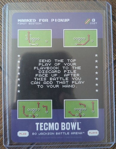 Marked For Pickup SP Play #22 Bo Jackson Battle Arena 26\' Tecmo Bowl