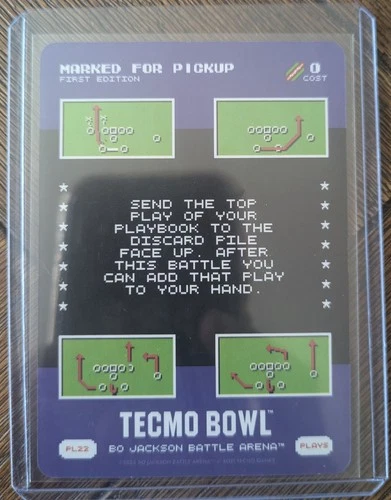 Marked For Pickup SP Play #22 Bo Jackson Battle Arena 26\' Tecmo Bowl