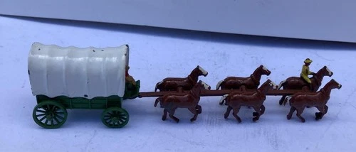 *RARE* MATCHBOX MOKO EARLY LESNEY SMALL SCALE CONESTOGA COVERED WAGON *VINTAGE*