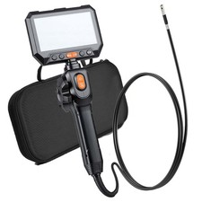 Uimoso Dual-Lens 2-Way Articulating Endoscope with 5" Split-Screen Display