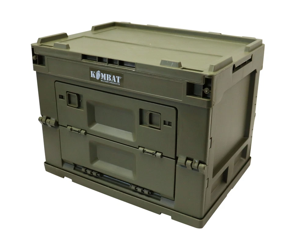 Kombat UK Military Folding Storage Box Green Compact Stackable Convenient NEW UK - Image 3 of 4