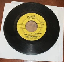 Northern Soul Autographs Sad Sad Feeling Joker 719 Los Angles Eccentric R&B Funk