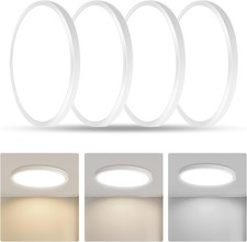 9 Inch LED Flush Mount Ceiling Light 6 Pack - 18W Ultra-Slim 3 Color Options
