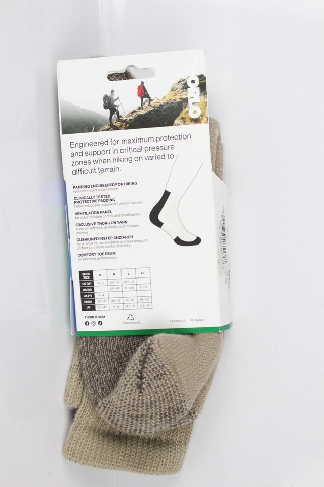 Calcetines de senderismo Thorlo Maximum Cushion Crew XL caqui para hombre talla 13-15 Foto 2 de 3