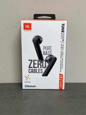 JBL Tune 225TWS True Wireless Earbud Headphones - Pure Bass Sound, Black
