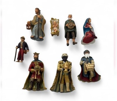 Complete Set Lot of 8 Vintage Schleich Nativity Scene Set Figures Figurines H89