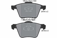 Textar Bremsbelagsatz, Scheibenbremse 2414101 FüR Volvo