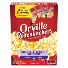 Orville Redenbacher's Microwave Popcorn, Movie Theater Butter Flavor, 6 Count