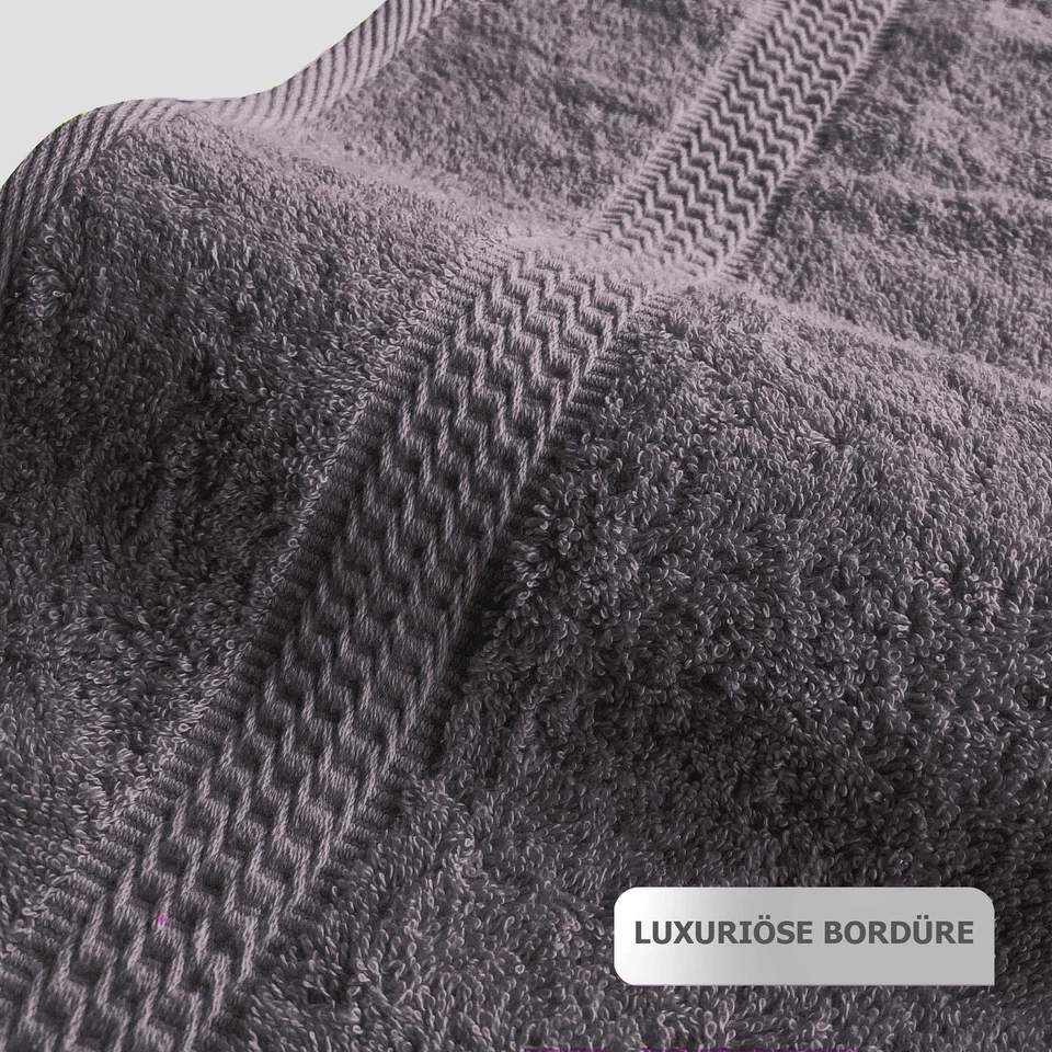 Handtuch Set Premium 2er 4er 10er 100% Baumwolle Frottee Weich Saugstark 500g/m² - Bild 4 von 4