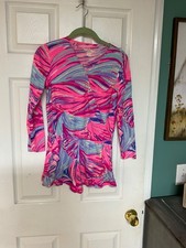 Girls Kids Lilly Pulitzer Mini Fanning Long Sleeve Romper Size XL 12-14 CON89 