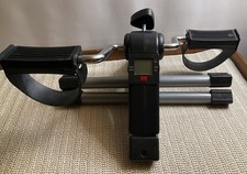 Under Desk Exercise Bike Pedal Exerciser w/Adjustable Resistance Foldable Design