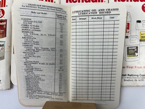 Konvolut 5 Kendall Öl 1979 und 1980 Pocket Memo Bücher Werbung nützliche Info. - Bild 4 von 5