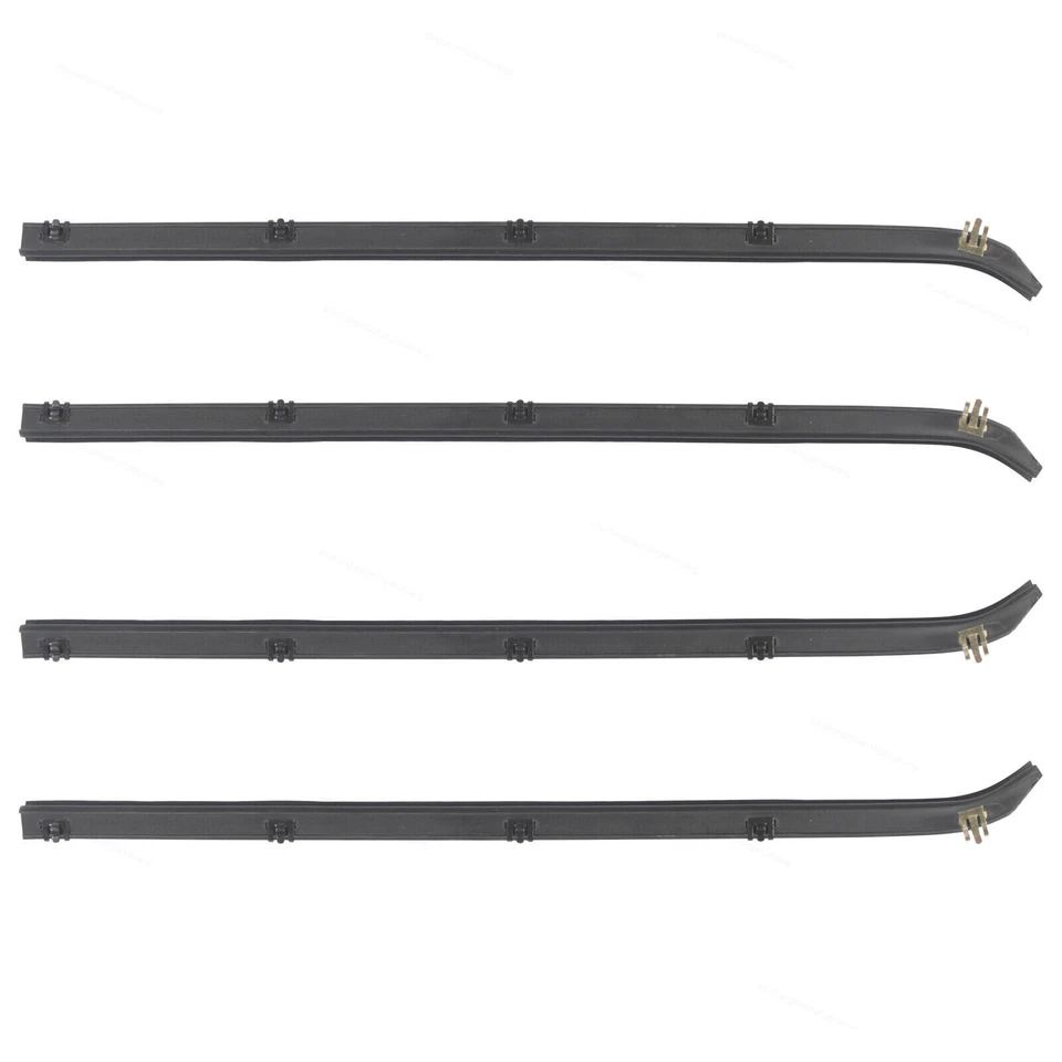 FitS Chevrolet GMC Truck 1989-1991 LH & RH Door Window Weatherstrip Seal Kit 4x - Image 3 of 4