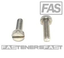 (50) M3-0.5 x10 Stainless Steel Slotted Cheese Head Machine Screw DIN84 A2 M3x10