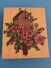 New ListingEmbossing Arts Scandinavian Birdhouse Rubber Stamp 1996