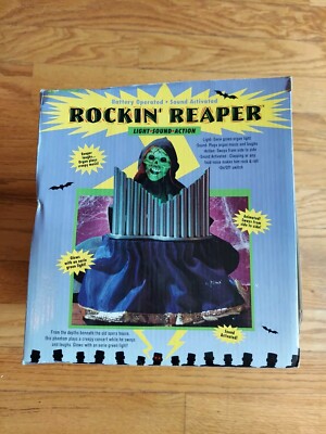 Rockin' Reaper: Animated Halloween Decoration - Fun World, FAST SHIPPING