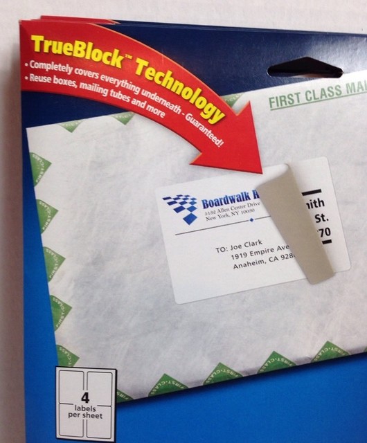 Avery 8168 Inkjet Shipping Labels Permanent 3 1/2 x 5 100 Labels