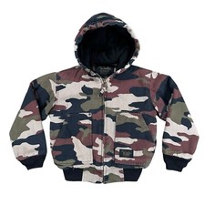 Walls Blizzard Pruf Toddler Small Size 6/7 Camo Hooded Winter Coat Insulated