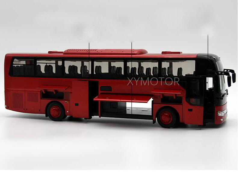 1:42 China YuTong ZK6122H Diecast Bus Coach Model Red Gift
