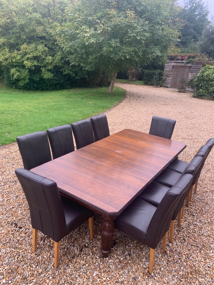 Antique Oak Extending Dining Table eBay