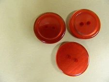 NEW 25 3/4  INCH ATOM RED  PEARL FINISH BUTTON 2 HOLE W/RIM