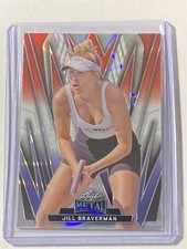 JILL BRAVERMAN 2024 Leaf Metal Pickleball #22 Lava RWB 6/25 (H4)