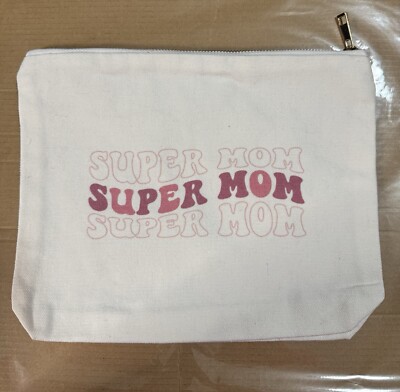 Super Mom Makeup Bag Pouch Multipurpose Mothers Gift Bag