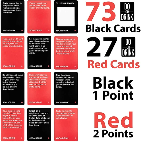 Do Or Drink Drinking Card Game for Adults Dirty & Fun Party Dare or Shots Cards - Picture 19 of 30