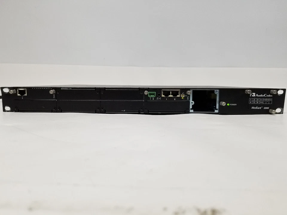 AudioCodes Mediant 1000 SBC Hybrid TDM/SIP w/Modules: Digital CPU, Single Trunk - Image 2 of 4